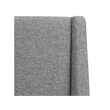 Magnussen Home Lindon Queen Grey Upholstered Island Bed