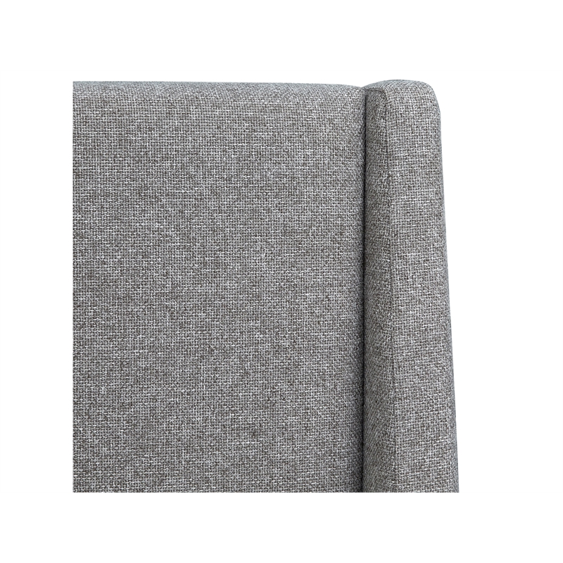 Magnussen Home Lindon King Grey Upholstered Island Bed