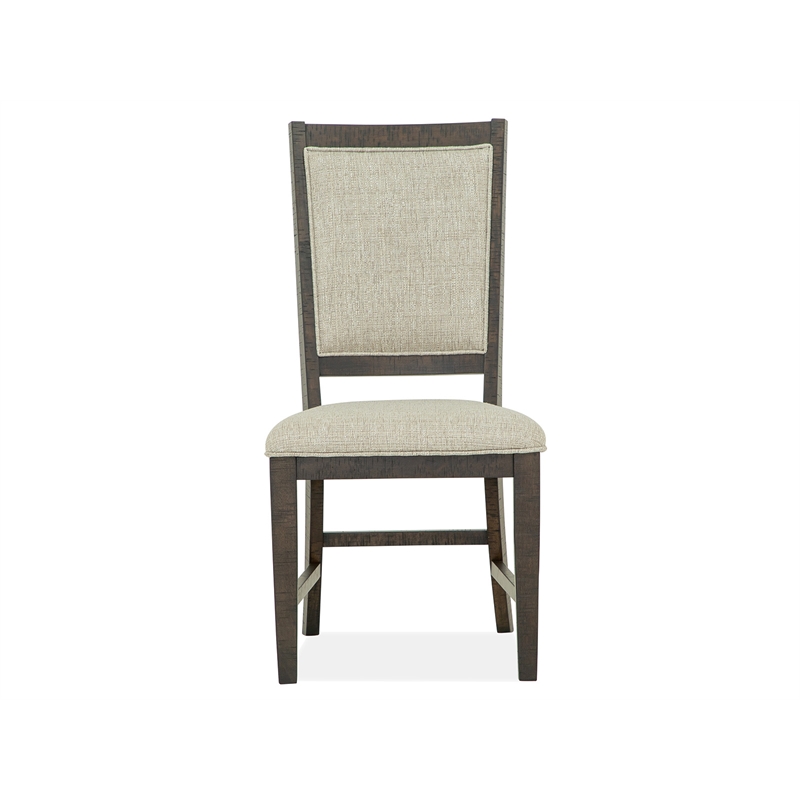 Magnussen Home Westley Falls Graphite Step Upholstered Side Chair Two Pack