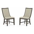 Magnussen Home Westley Falls Graphite Upholstered Host Chair Two Pack