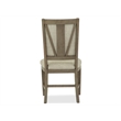 Magnussen Home Paxton Place Dovetail Grey Step Upholstered Side Chair Two Pack