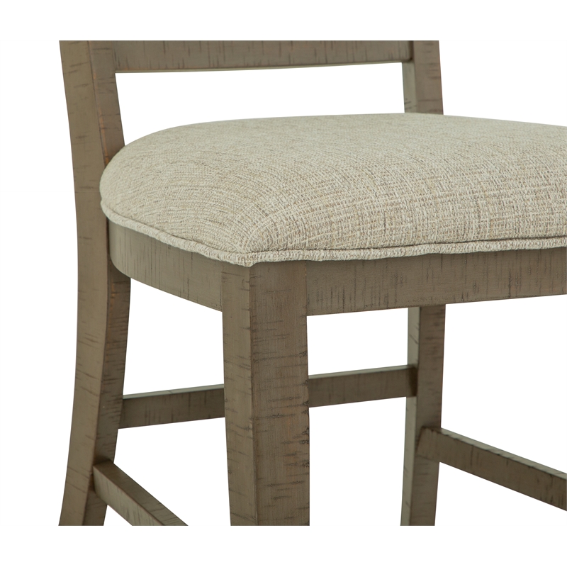 Magnussen Home Paxton Place Dovetail Grey Step Upholstered Side Chair Two Pack