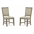 Magnussen Home Paxton Place Dovetail Grey Step Upholstered Side Chair Two Pack