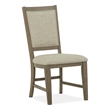 Magnussen Home Paxton Place Dovetail Grey Step Upholstered Side Chair Two Pack