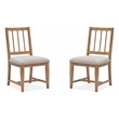 Magnussen Home Lindon Belgian Wheat Upholstered Side Chair Two Pack