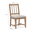 Magnussen Home Lindon Belgian Wheat Upholstered Side Chair Two Pack