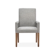 Magnussen Home Lindon Belgian Wheat Grey Upholstered Arm Chair Two Pack