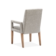 Magnussen Home Lindon Belgian Wheat Grey Upholstered Arm Chair Two Pack