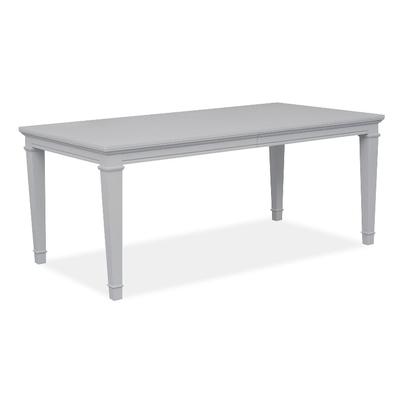 Magnussen Home Charleston Harbor Gray Grey Extendable Rectangular Dining Table