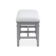 Magnussen Home Charleston Harbor Gray Grey Upholstered Bench