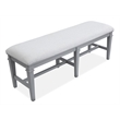 Magnussen Home Charleston Harbor Gray Grey Upholstered Bench