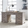 Magnussen Home Lancaster Dovetail Grey Executive Desk