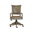 Magnussen Home Lancaster Dovetail Grey Fully Upholstered Swivel Chair