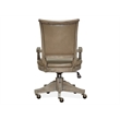 Magnussen Home Lancaster Dovetail Grey Fully Upholstered Swivel Chair