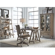 Magnussen Home Lancaster Dovetail Grey Fully Upholstered Swivel Chair