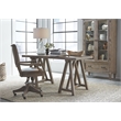 Magnussen Home Lancaster Dovetail Grey Fully Upholstered Swivel Chair