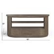 Magnussen Home Bosley Lt. Brown Porpoise Demilune Console