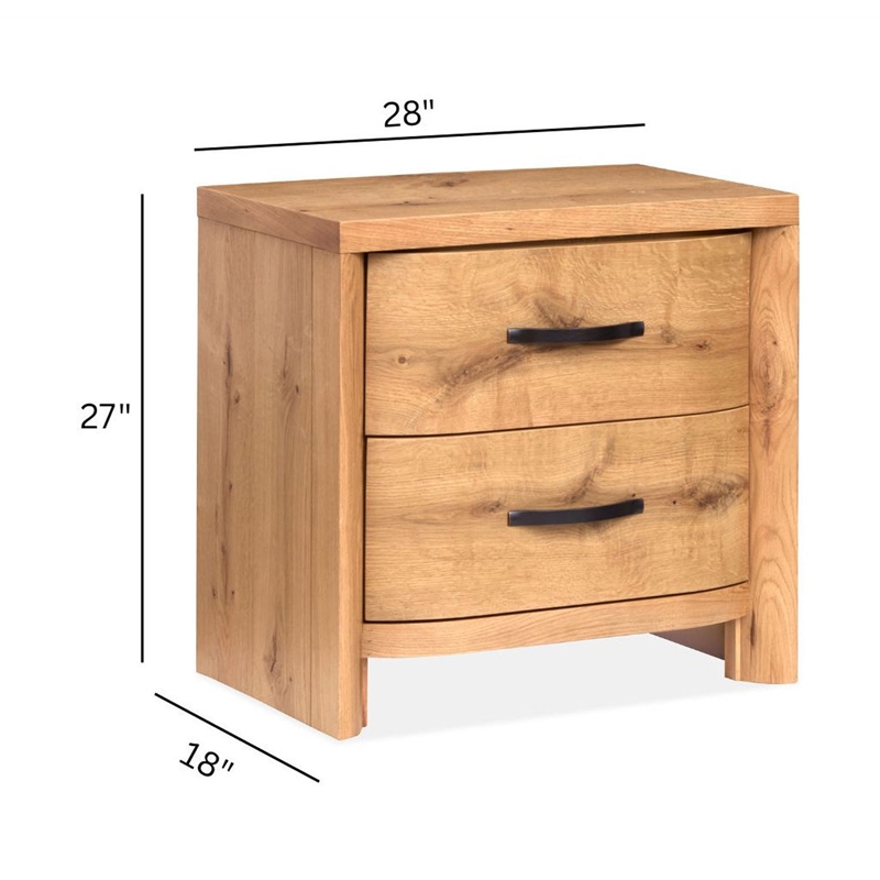 Magnussen Home Laramie Honey Wheat Drawer Nightstand