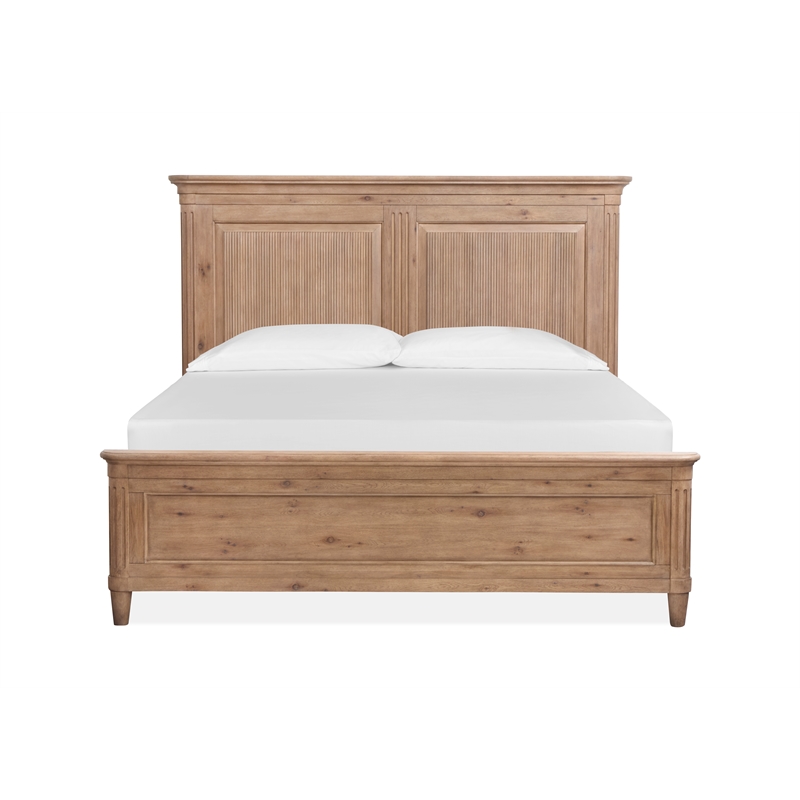 Magnussen Home Harmony Heights Queen Panel Bed in Belgium Wheat