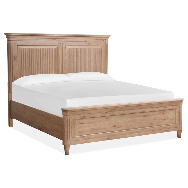 Magnussen Home Harmony Heights Queen Panel Bed in Belgium Wheat