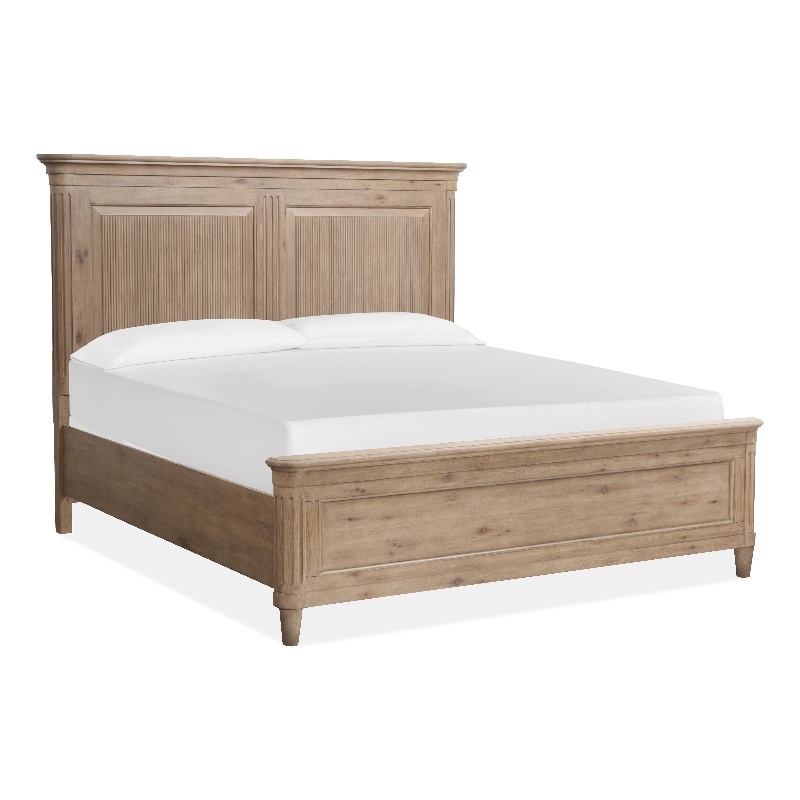 Magnussen Home Harmony Heights Queen Panel Bed in Belgium Wheat