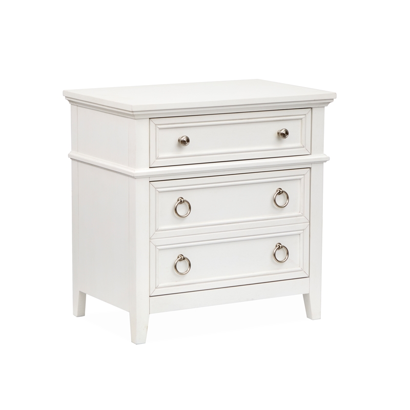Magnussen Home Juniper Hill Drawer Nightstand in Whisper White