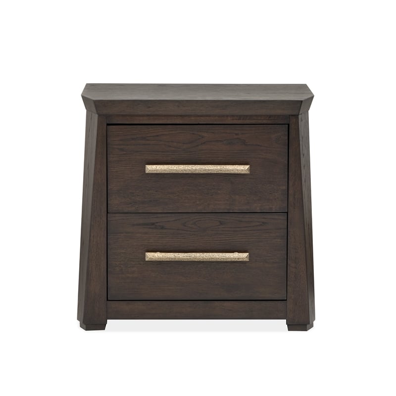 Magnussen Home Tauren  Open Nightstand in Coffee Bean