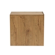 Magnussen Home Ripley Rustic Rectangular End Table in Caramel And Dark Bronze