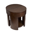 Magnussen Home Holloway Oval End Table in Toasted Almond