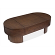 Magnussen Home Holloway Oval Lift Top Cocktail Table in Toasted Almond