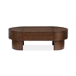 Magnussen Home Holloway Oval Lift Top Cocktail Table in Toasted Almond
