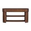 Magnussen Home Holloway Oval Sofa Table in Toasted Almond Brown