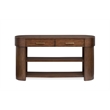 Magnussen Home Holloway Oval Sofa Table in Toasted Almond Brown