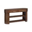 Magnussen Home Holloway Oval Sofa Table in Toasted Almond Brown