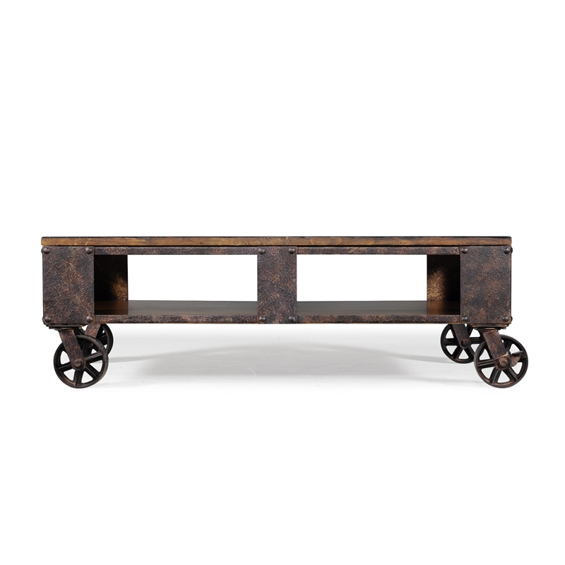 Magnussen Pinebrook Rectangular Cocktail Table in natural pine