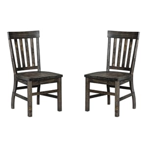 Magnussen Bellamy Dining Side Chair in Peppercorn (Set of 2)