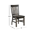 Magnussen Bellamy Dining Side Chair in Peppercorn (Set of 2)