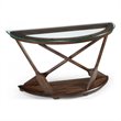 Magnussen Beaufort Demilune Sofa Table in Aged Dark Oak