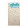 Westwood Design Mattress Fabric Nite-Nite Dual Sided Crib Mattress in Cream