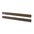 Westwood Design Olivia Traditional Wood Full Size Bed Rails in Rosewood Brown