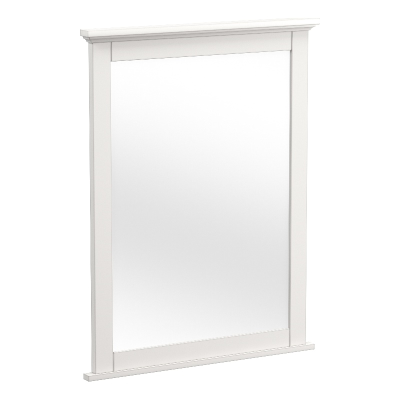 Westwood Design Lodge Farmhouse Style Wood Mirror in Cream Finish