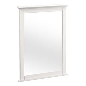 Westwood Design Lodge Farmhouse Style Wood Mirror in Cream Finish