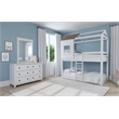 Westwood Design Lodge Farmhouse Wood Complete Loft Bunk Bed in Cookies/Cream
