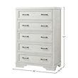 Westwood Design Foundry 5-Drawer Chest White Dove