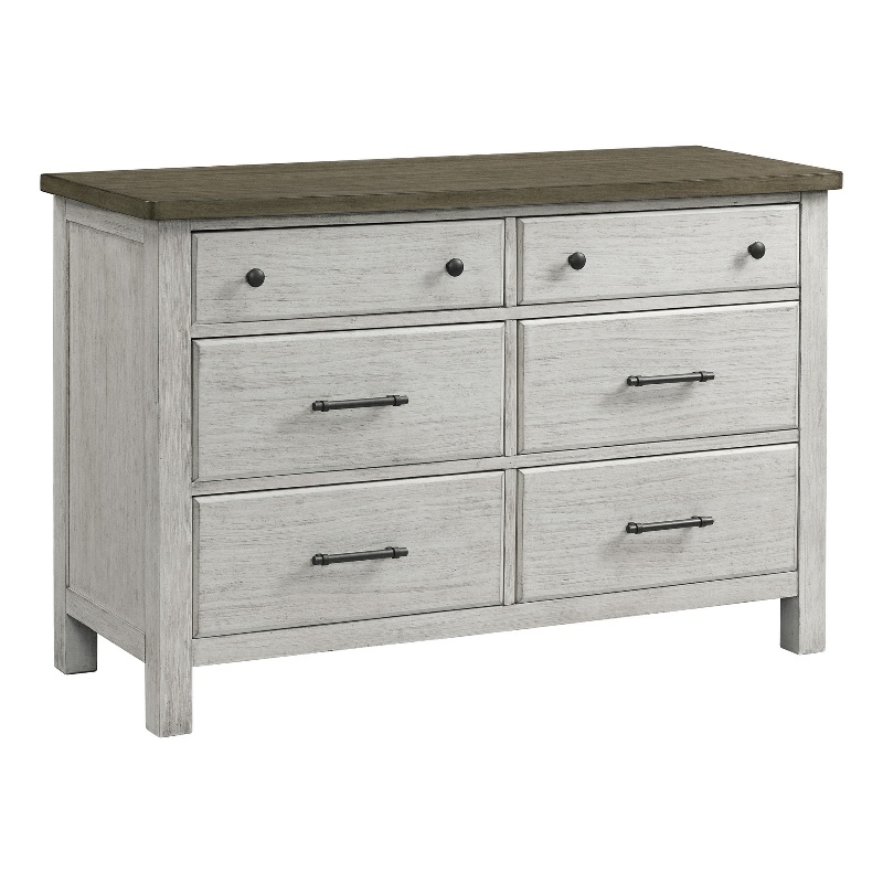 Westwood Design Timber Ridge 6-Drawer Dresser Weathered Washed Sierra