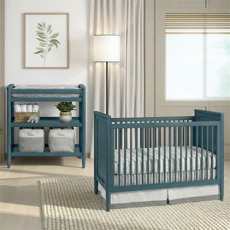 Westwood Design Modern Nursery Changing Table in Blue