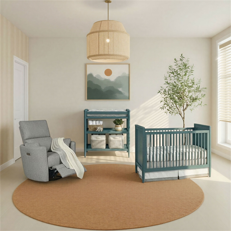 Westwood Design Modern Nursery Changing Table in Blue