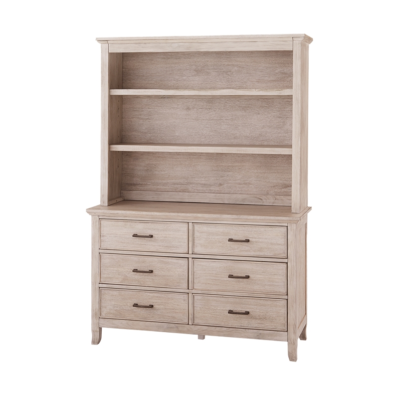 Westwood Design Remi Hutch/Bookcase in Sugarcoat