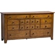 Grandpas Cabin Medium Brown 7 Drawer Dresser