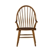 Hearthstone Ridge Dark Brown Windsor Back Arm Chair